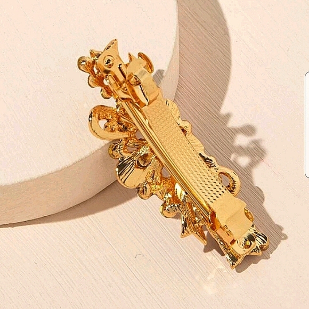 💖Rhinestone and Flower Decor Hair Clip - Picture 2 of 3